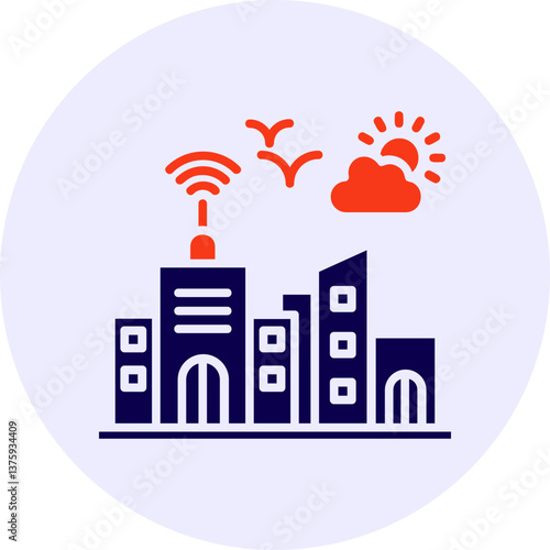 City  Vector Icon Design