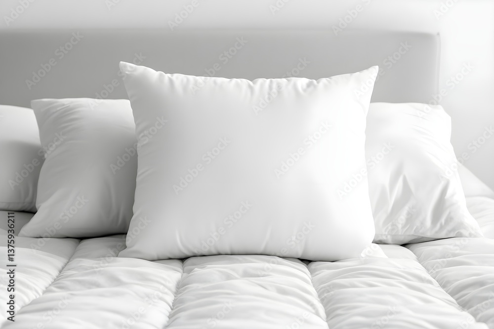Obraz premium White pillow on a bed