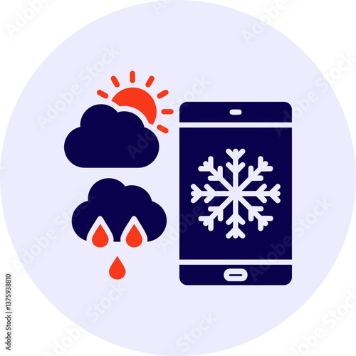 Forecast Vector Icon Design