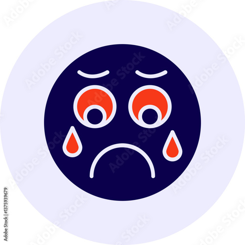 Sad Vector Icon Design