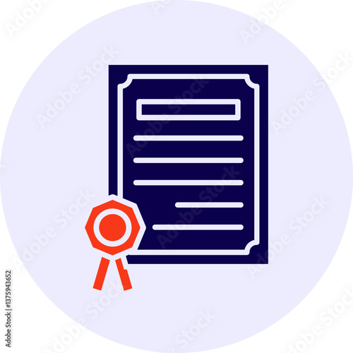 Diploma Vector Icon Design