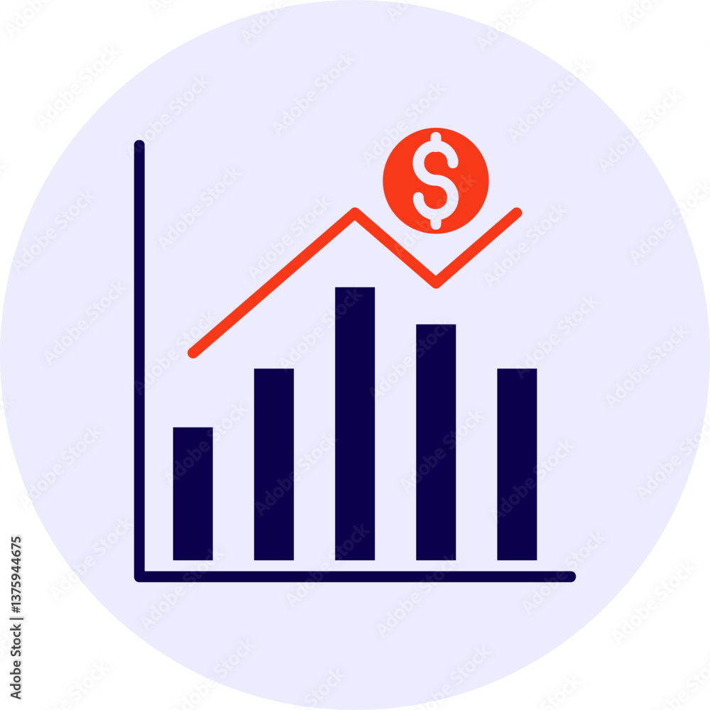 Bar Chart Vector Icon Design Bar Chart Vector Icon Design