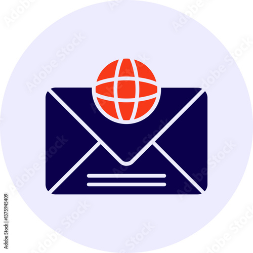 Global Communication Vector Icon Design