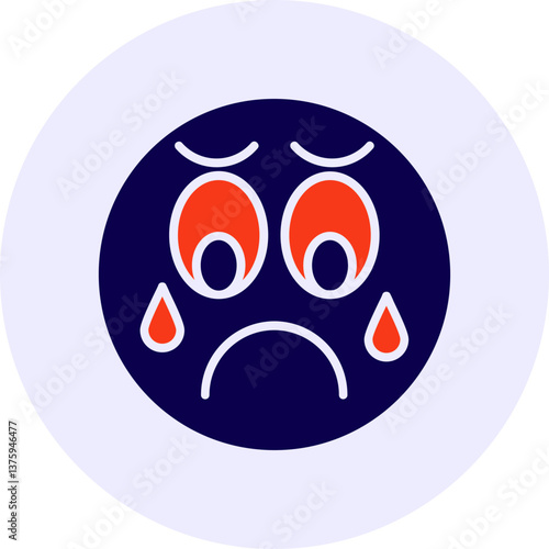 Sad Vector Icon Design