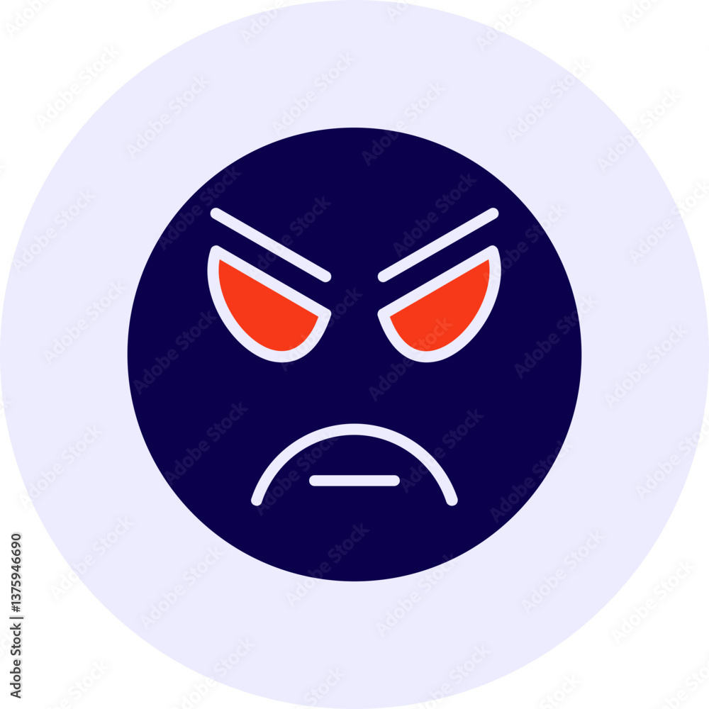 Angry Vector Icon Design Angry Vector Icon Design