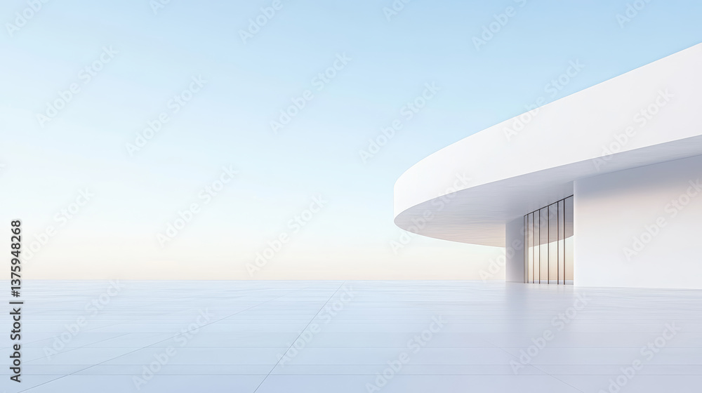 Fototapeta premium Minimalist Architecture Poster