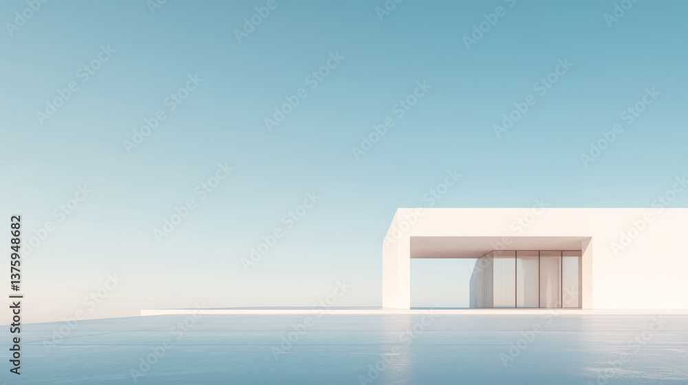 Fototapeta premium Minimalist Architecture Poster