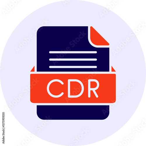 CDR File Format Vector Icon Design