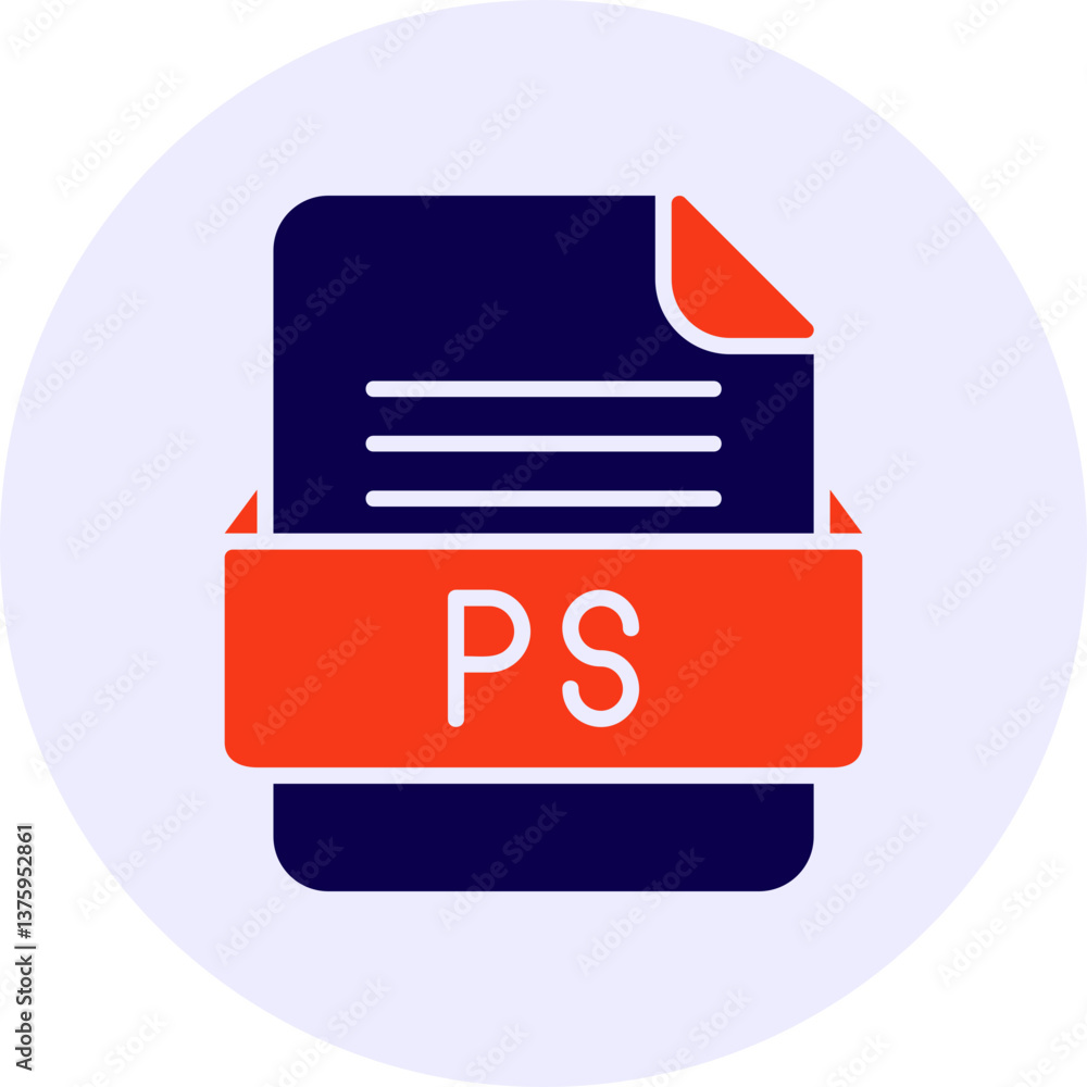 PS File Format Vector Icon Design PS File Format Vector Icon Design