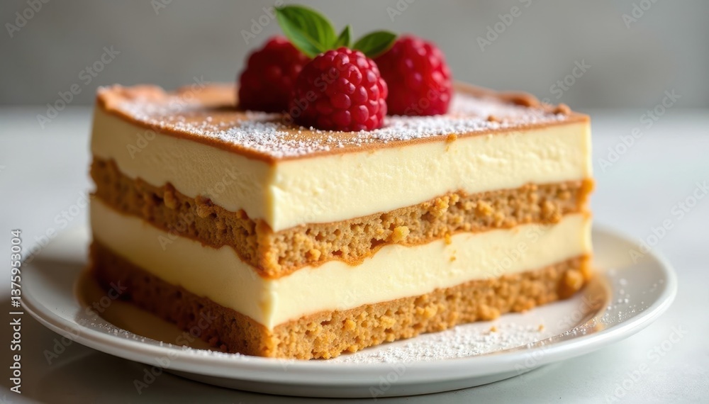 Rich, creamy tiramisu, showing texture and layers , isolated, ingredient, studio shot Rich, creamy tiramisu, showing texture and layers , isolated, ingredient, studio shot