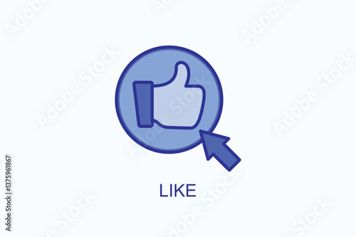 Like Icon Or Logo Isolated Illustration