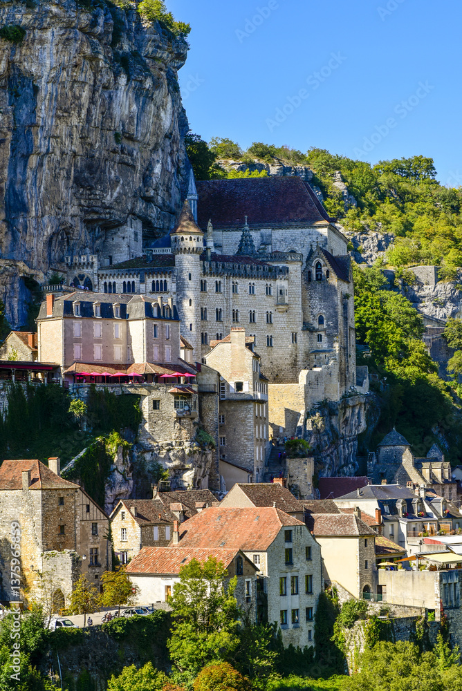 Fototapeta premium Rocamadour, Lot, Midi-Pyrenees, France