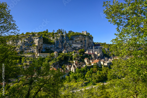 Obraz na płótnie Rocamadour, Lot, Midi-Pyrenees, France w salonie