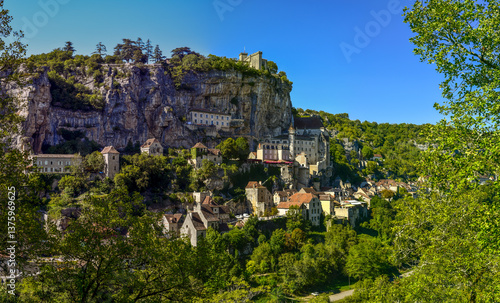 Obraz na płótnie Rocamadour, Lot, Midi-Pyrenees, France w salonie