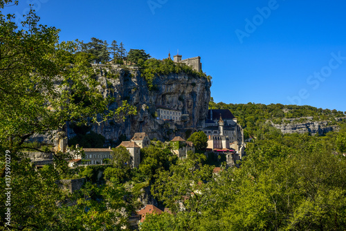 Obraz na płótnie Rocamadour, Lot, Midi-Pyrenees, France w salonie