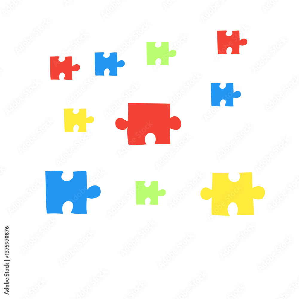 colorful puzzle pattern background colorful puzzle pattern background