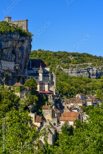 Obraz na płótnie Rocamadour, Lot, Midi-Pyrenees, France w salonie