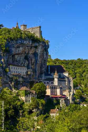 Obraz na płótnie Rocamadour, Lot, Midi-Pyrenees, France w salonie