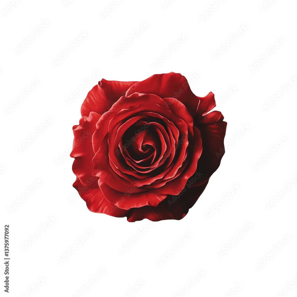 Classic Red Rose: Timeless Elegance with Transparent Background Classic Red Rose: Timeless Elegance with Transparent Background
