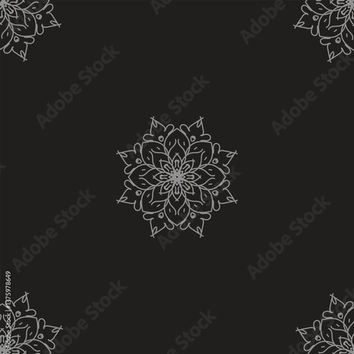snowflakes on a black background
