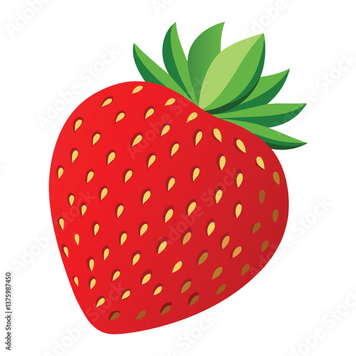 strawberry isolated on white background