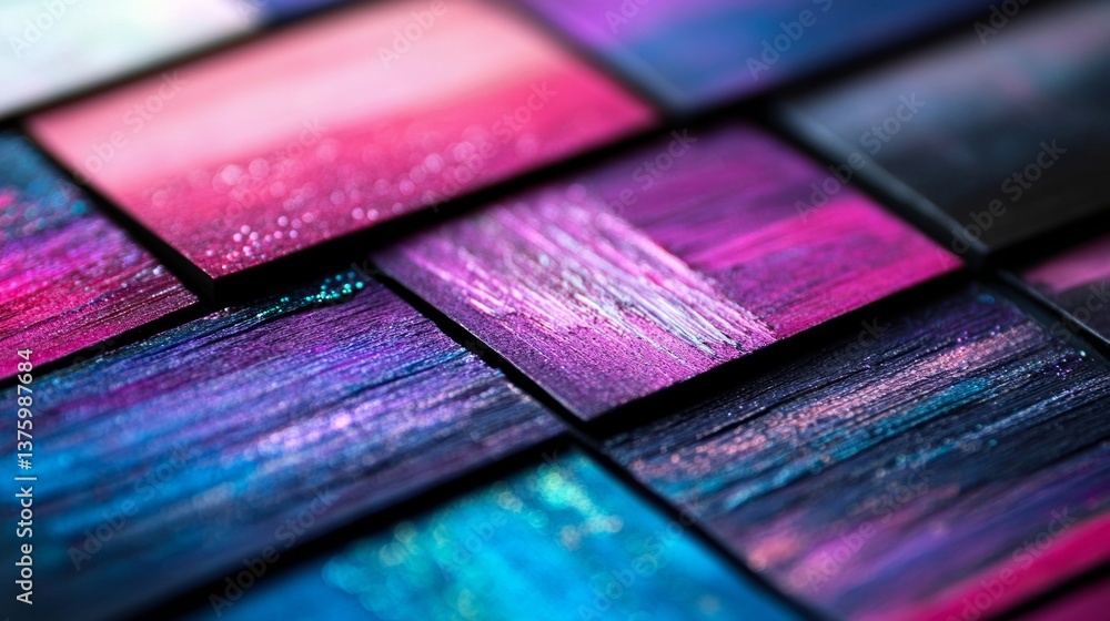 Colorful abstract art palettes display vibrant hues and textures for creative inspiration