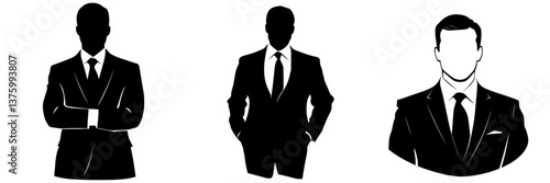 Silhouettes of men in suits representing professionalism and elegance during corporate settings and events