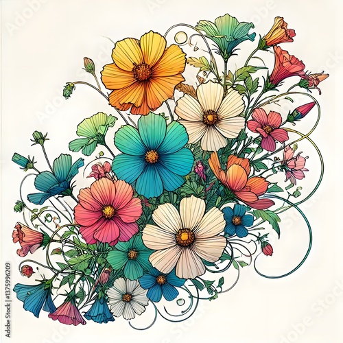 abstract floral background