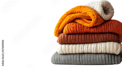 Autumn Comfort A Stylish Pile of Sweaters Ready for the Season.png