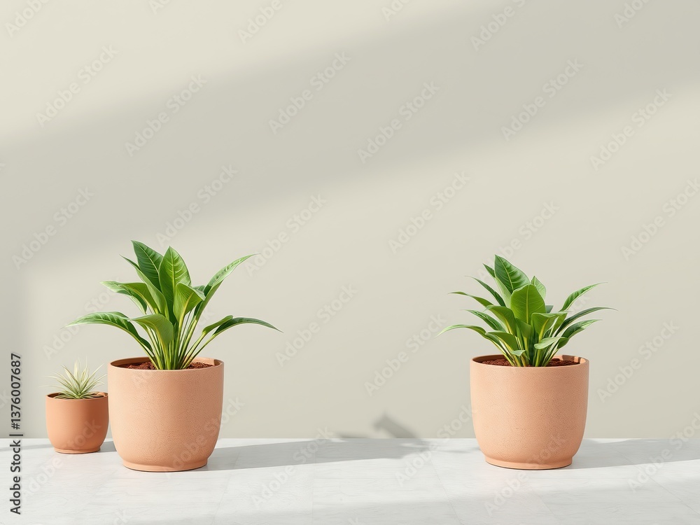 Fototapeta premium Blank Planter Display for Branding Concepts