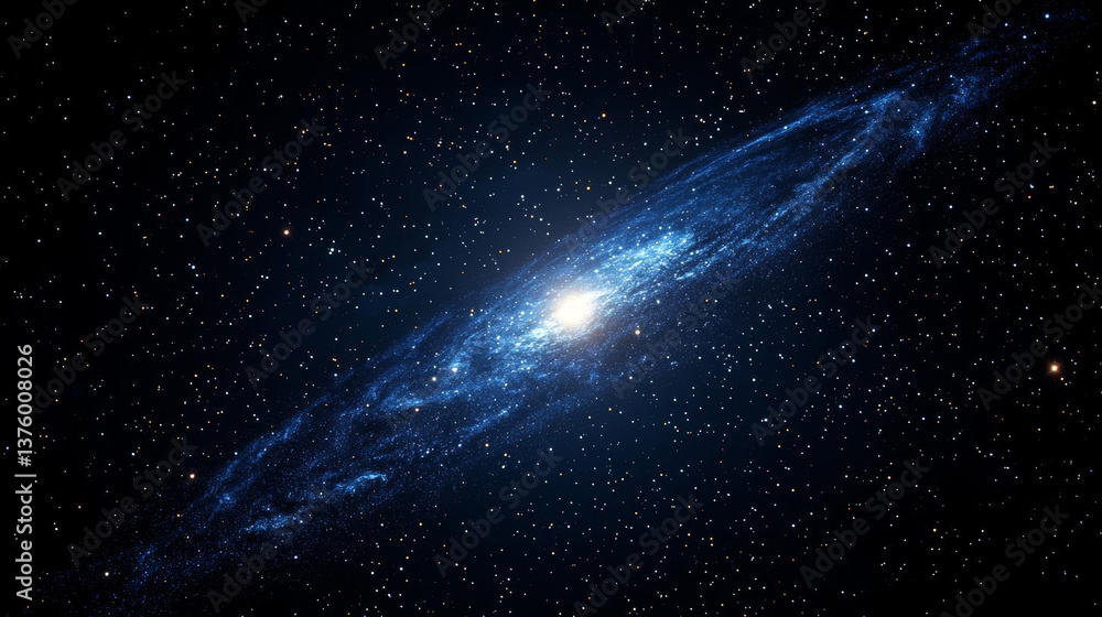 Fototapeta premium Realistic cosmos celestial landscapes. breathtaking view of cosmos reveals celestial landscapes filled with stars and stunning galaxy