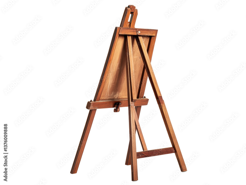 Isolated Wood Tabletop Easel Isolated Wood Tabletop Easel