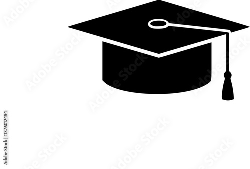 Simple vector icon student hat
