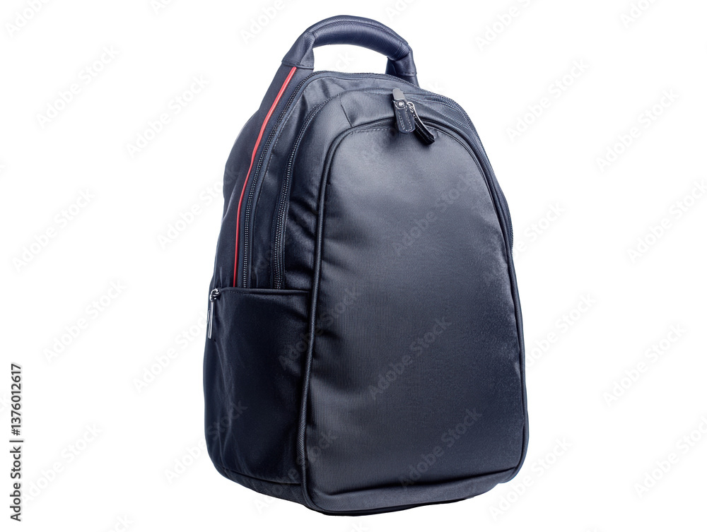 Stylish leather backpack for daily use and travel on a transparent background, cut out Stylish leather backpack for daily use and travel on a transparent background, cut out