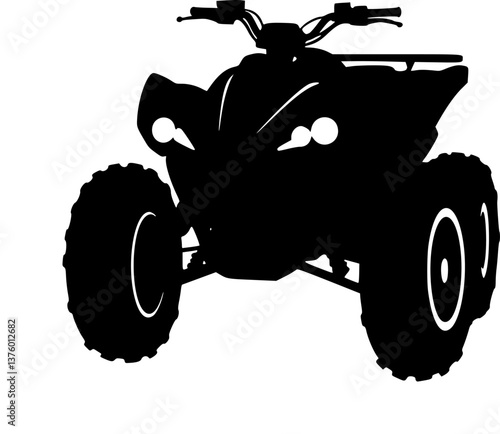 Simple vector icon quad bike
