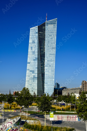 Obraz na płótnie ECB, European Central Bank, Frankfurt, Germany w salonie