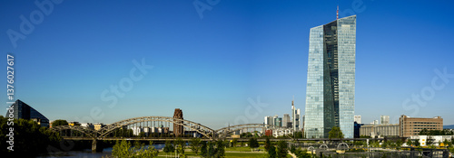 Obraz na płótnie ECB, European Central Bank, Frankfurt, Germany w salonie