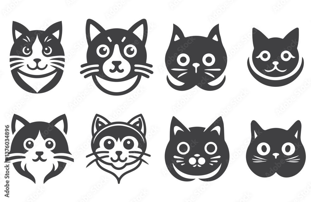 A charming collection of cat icons in various expressions and styles, ideal for pet branding, digital designs, and animal-related projects.
A charming collection of cat icons in various expressions and styles, ideal for pet branding, digital designs, and animal-related projects.