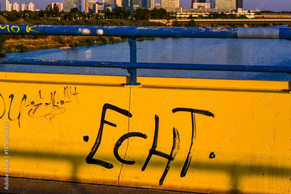 Danube city, river Danube, Vienna, Austria