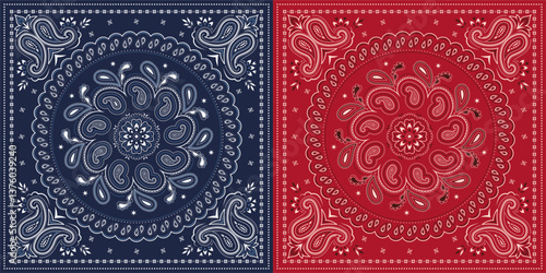 Indian Paisley Floral bandana. Turkish, Persian cucumber, buta. Ethnic kerchief, tapis, rug, blanket.	