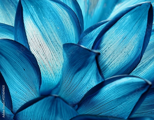 Cyan blue background abstract flora natural from flowers, macro photo.