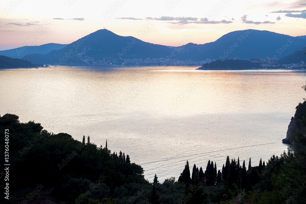Budva am Abend, Montenegro, Budva