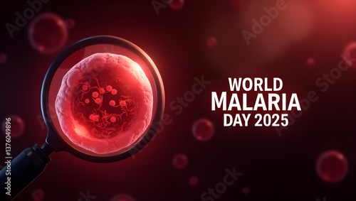 A Banner Image Design Created for World Malaria Day Awareness 2025