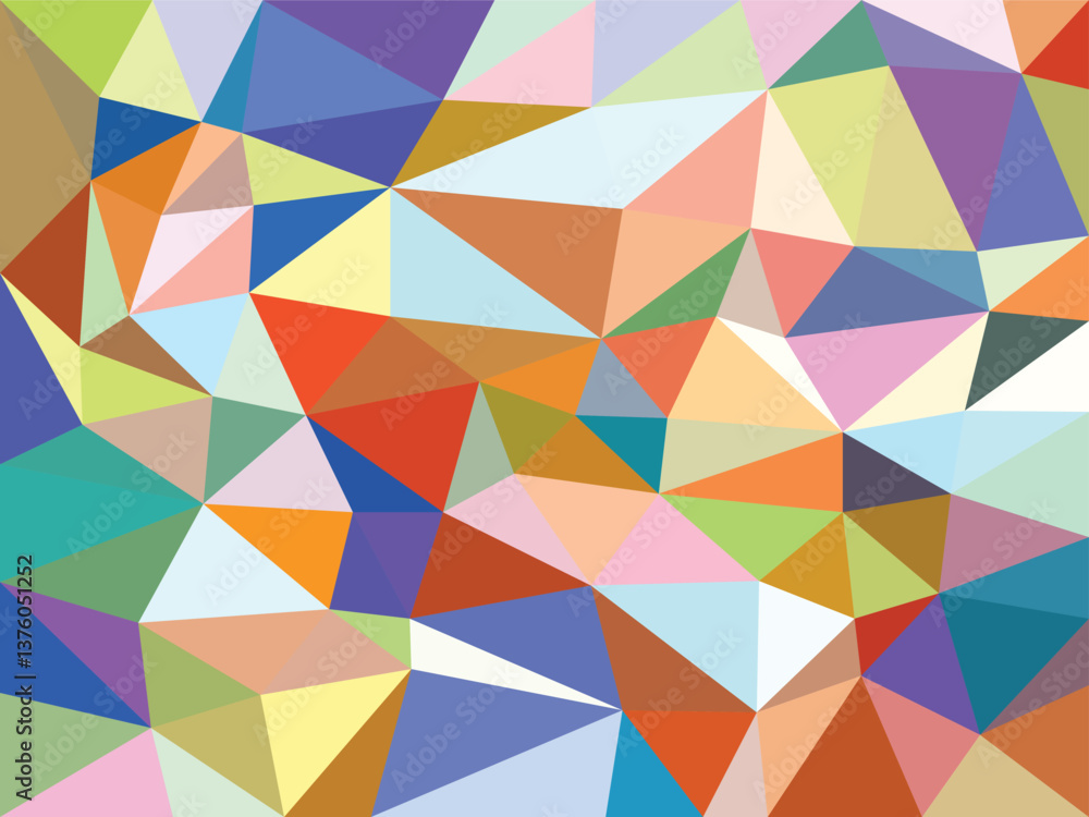 Colorful Low Poly Geometric Abstract Pattern Colorful Low Poly Geometric Abstract Pattern