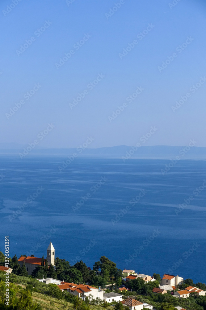 Küstenstrasse, Brela, Dalmatien, Kroatien