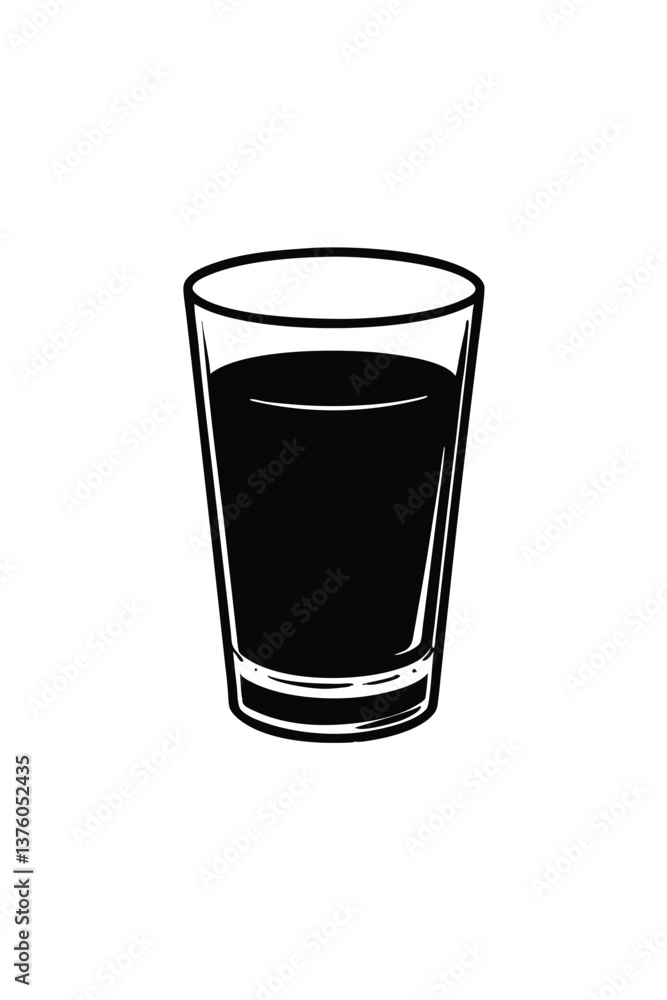 Whiskey Glass vector silhouette Whiskey Glass vector silhouette