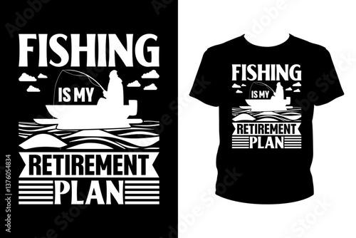 Fishing is my retirement plan - Art files for Cricut and Silhouette. You can edit them with Adobe Illustrator.
