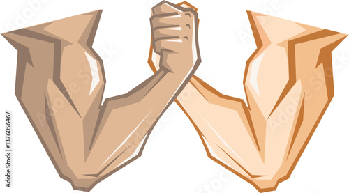Muscular male arm