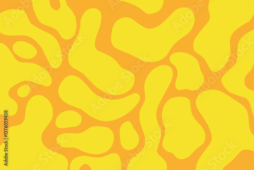 abstract background with orange flames. Lava slime blob. Melted cheese slime blob wallpaper seamless
