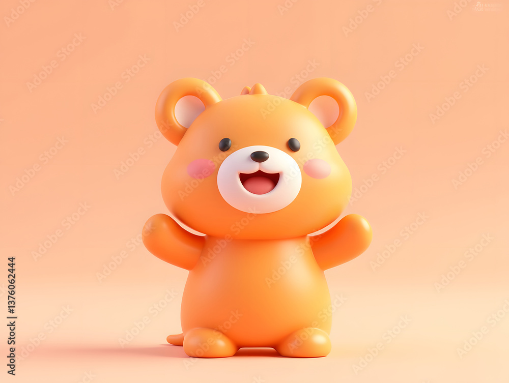 Cute little robot IP image, robot mascot logo design Cute little robot IP image, robot mascot logo design